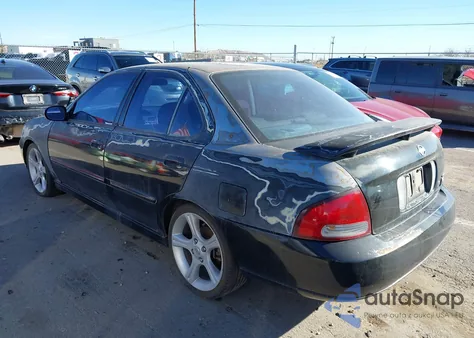 2002 Nissan Sentra Se-R Spec V из США, поврежденный, VIN 3N1AB51D02L706598